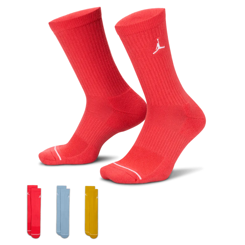 Jordan Everyday Crew Socks (3 pairs) 'Multi-Color'