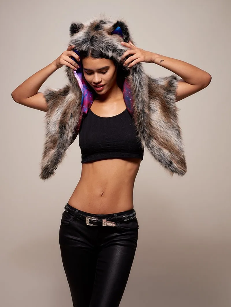 Limited Edition Grey Wolf Galaxy Shawl SpiritHood