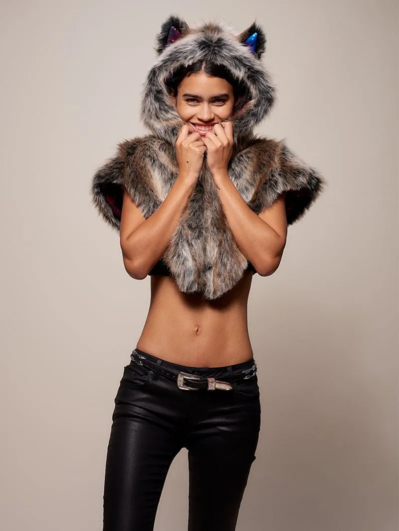 Limited Edition Grey Wolf Galaxy Shawl SpiritHood