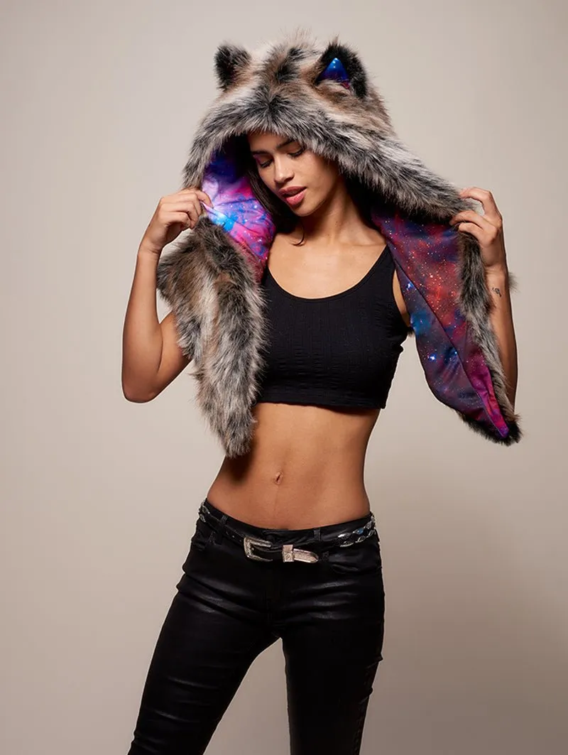 Limited Edition Grey Wolf Galaxy Shawl SpiritHood