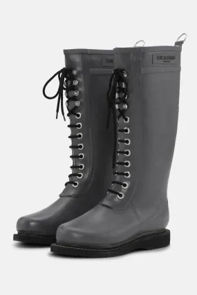 Long Rubber Boots - Grey