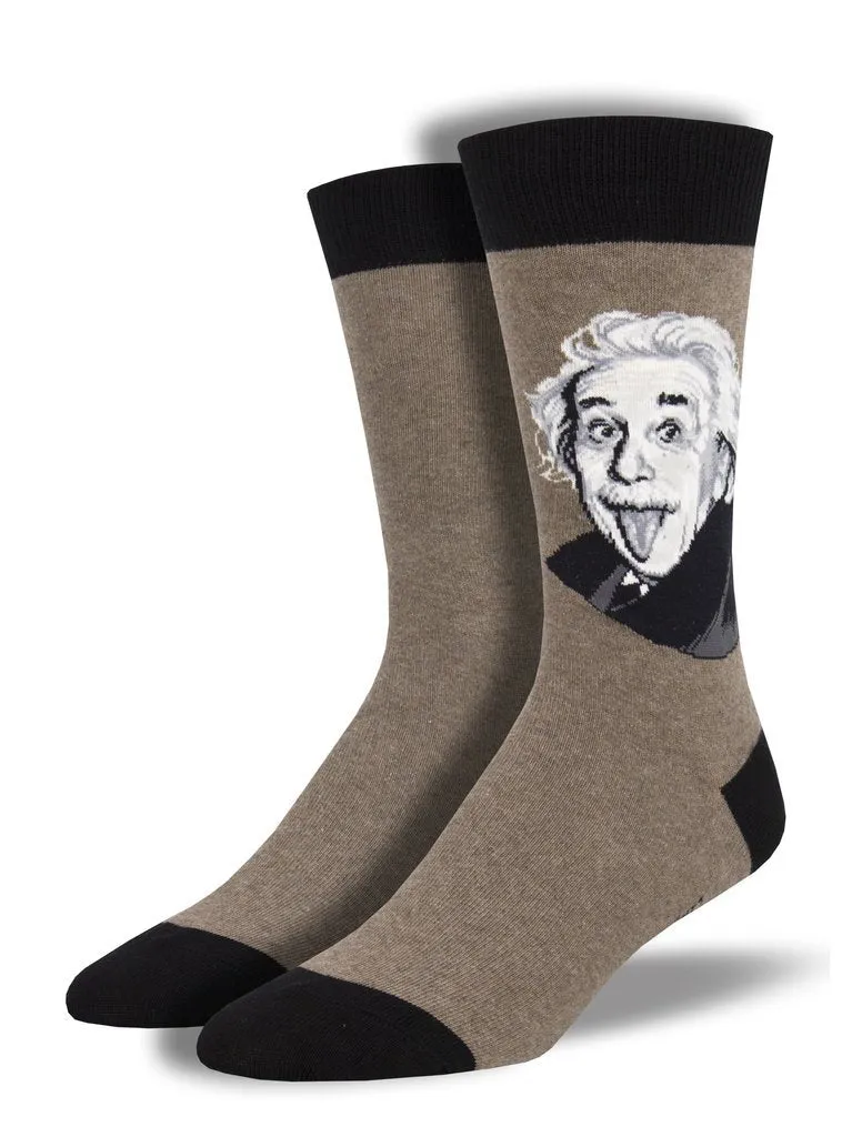 Men's Einstein Portrait Graphic Socks