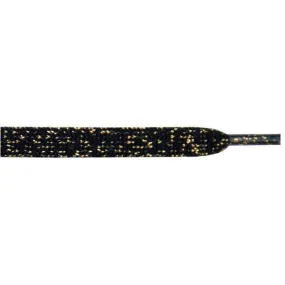 Metallic Flat 3/8 - Black/Gold (1 Pair Pack) Shoelaces