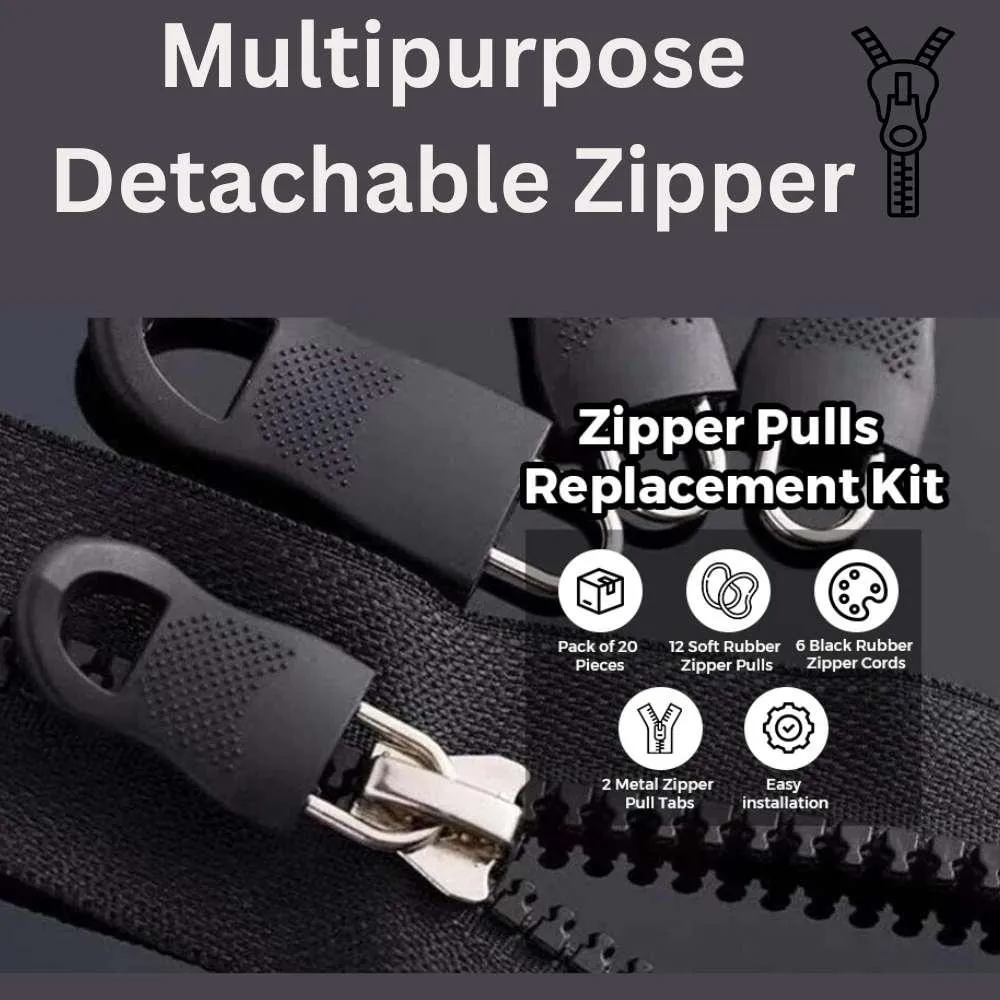 Multipurpose Detachable Zipper (Pack Of 20)