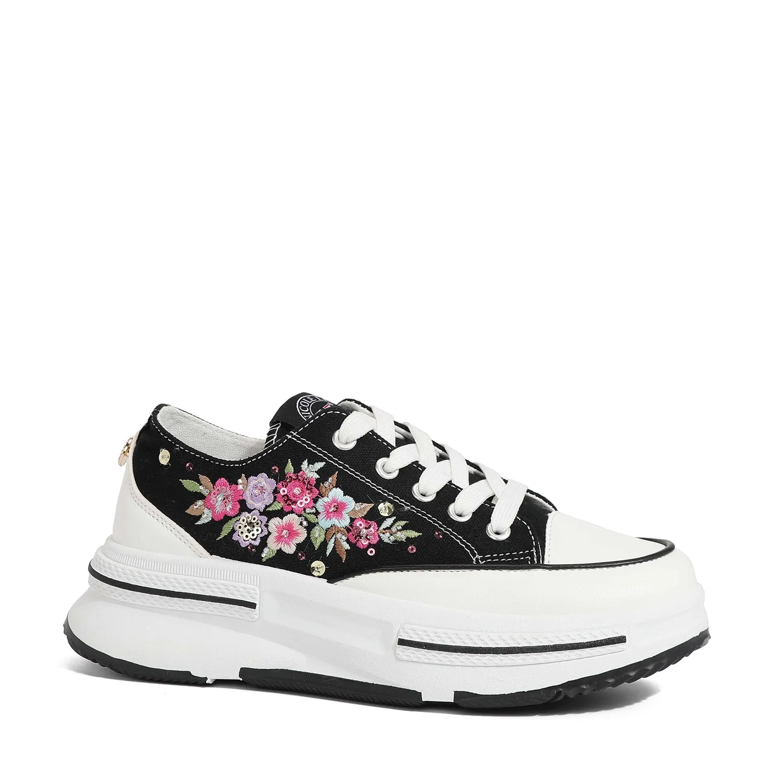 PLATFORM LACE-UP SNEAKERS