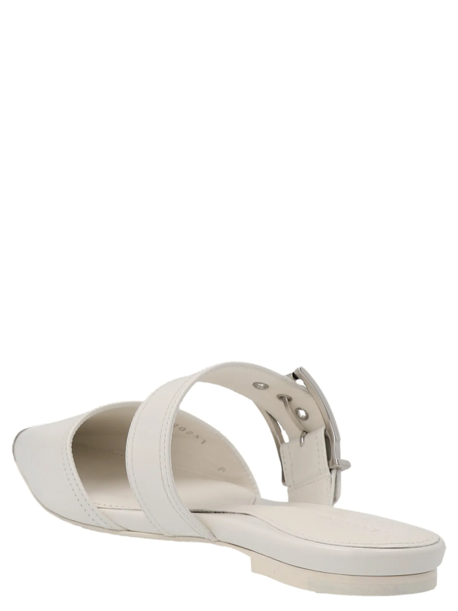 'Punk' Flat shoes Bianco