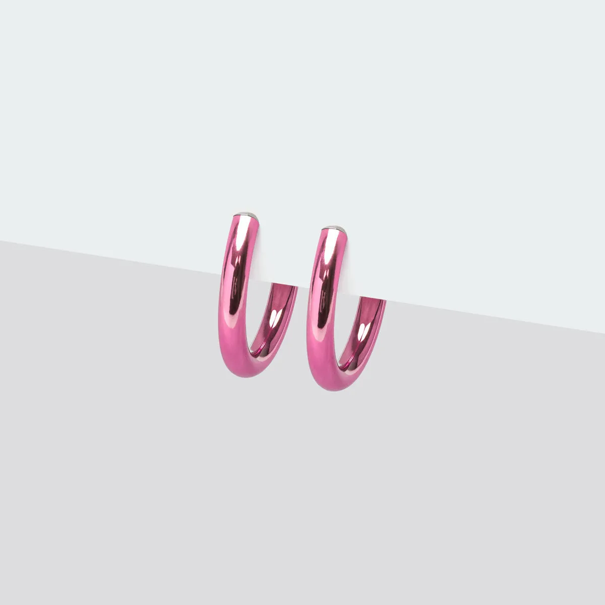 Small Pink Clip-On Earrings