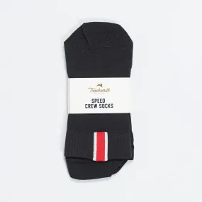 Speed Crew Socks - Black/Red