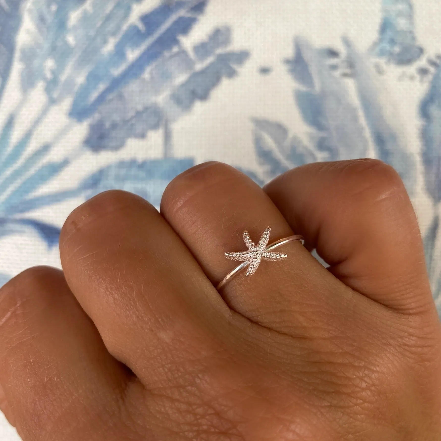 Starfish Ring Sterling Silver