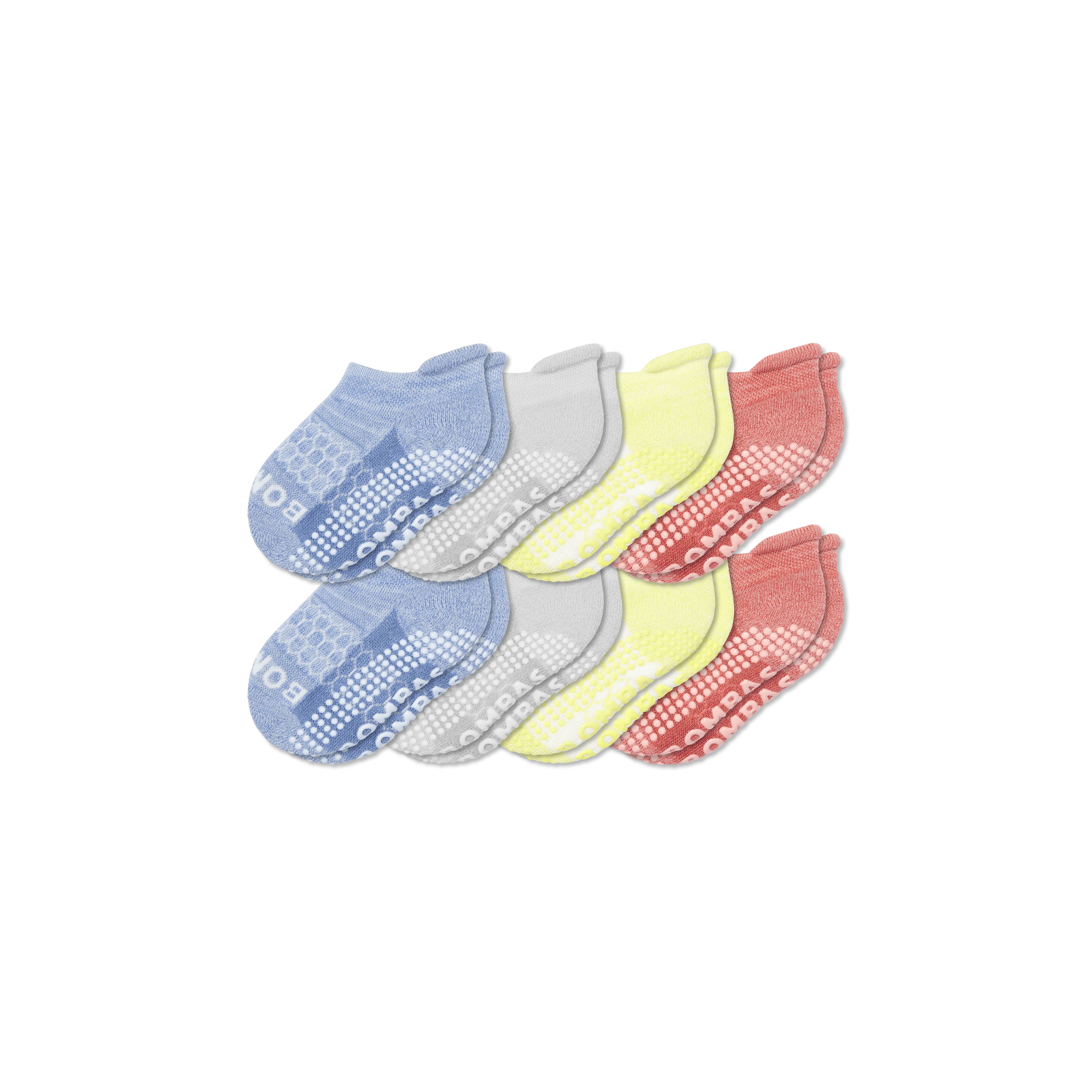 Toddler Gripper Ankle Sock 8-Pack