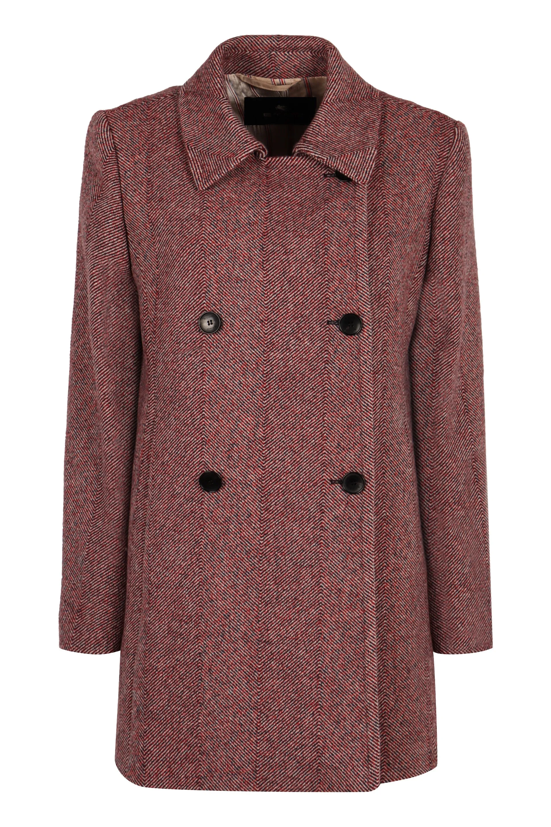 WOOL TWEED PEA COAT