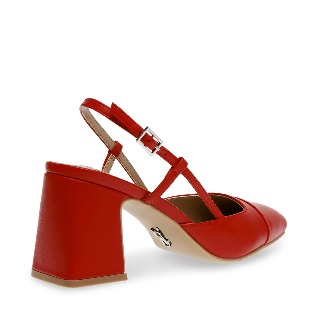 Zeina Sandal FIRE RED